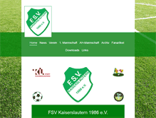 Tablet Screenshot of fsv-kaiserslautern.de